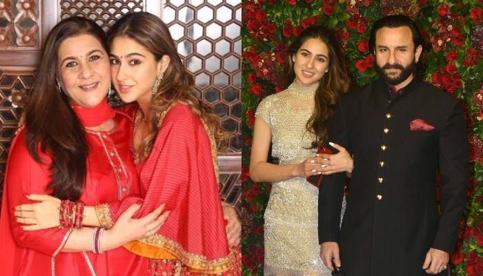 Amrita Singh- Sara Ali Khan- Saif Ali Khan