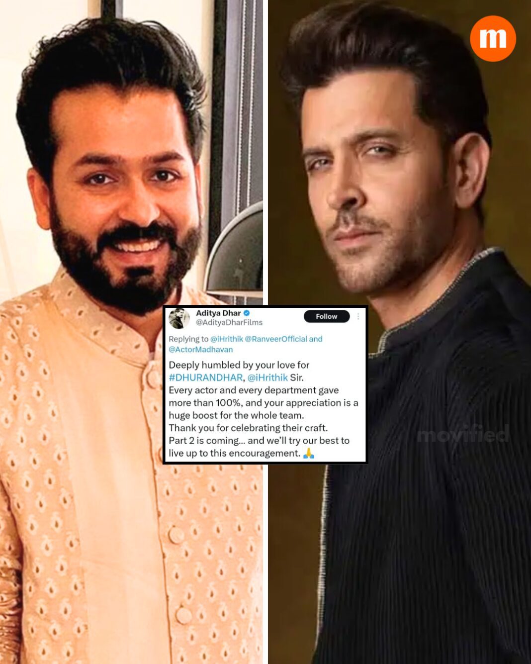 After Online Buzz Over His Silence, Aditya Dhar Responds to Hrithik Roshan’s Review and Confirms Dhurandhar Part 2