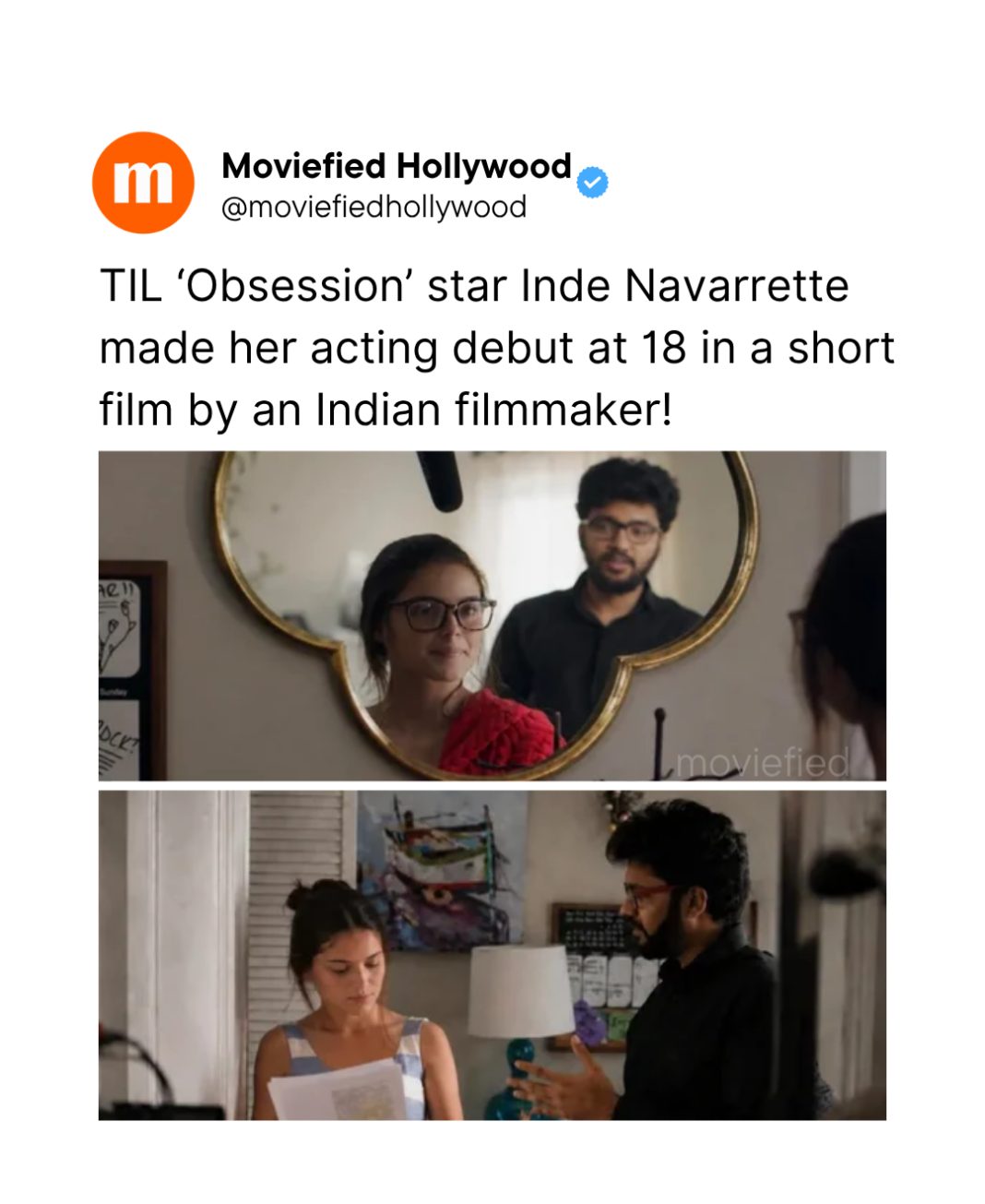 Inde Navarrette: From Teen Debut in Indian Short Film to Gripping Performance in Obsession Inde Navarrette: From Teen Debut in Indian Short Film to Gripping Performance in Obsession