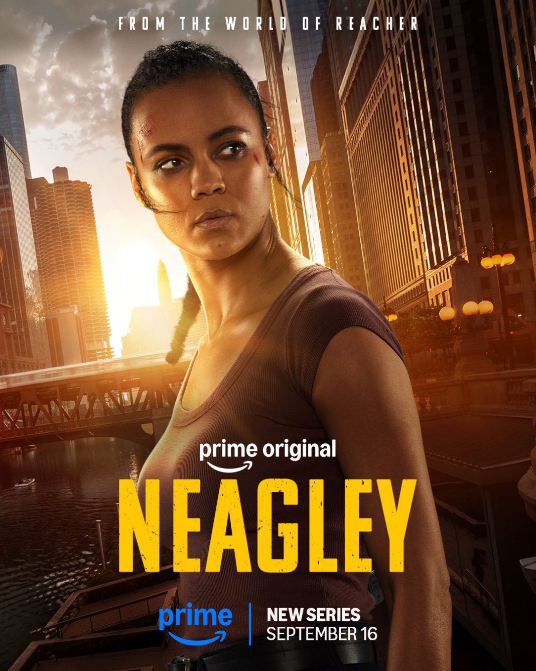 ‘Neagley’ Drops on Prime Video September 16; All Eight Episodes After Reacher Season 4 Finale Neagley Prime Video official key art Maria Sten